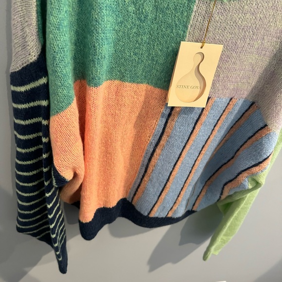 NWT Stine Goya Adonis Jacquard Knit Sweater in Multicolor, Size L - Picture 6 of 11